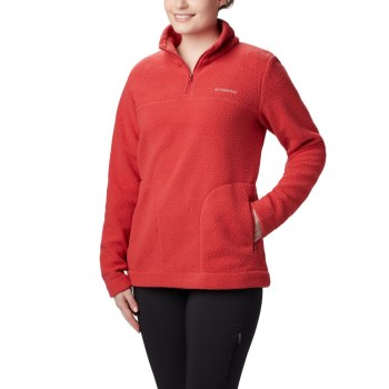 Columbia Canyon Point Sherpa, Pullover Rojos Para Mujer | 082396-JXS